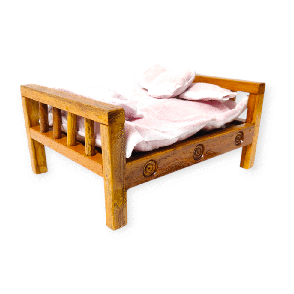 Wooden bed with Gaadi