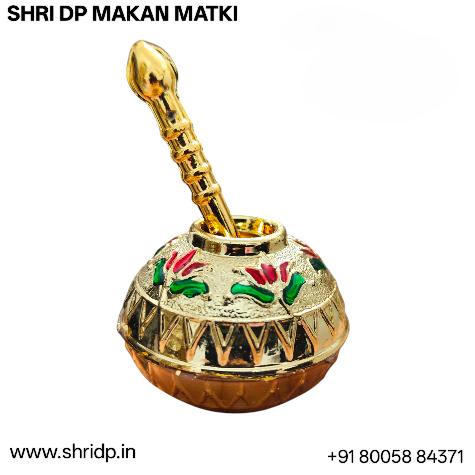 Meenakari dahi handi